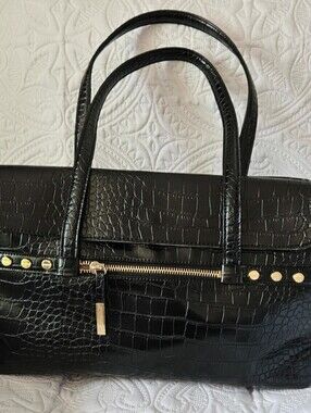 Tutilo New York Black Shoulder Tote Bag